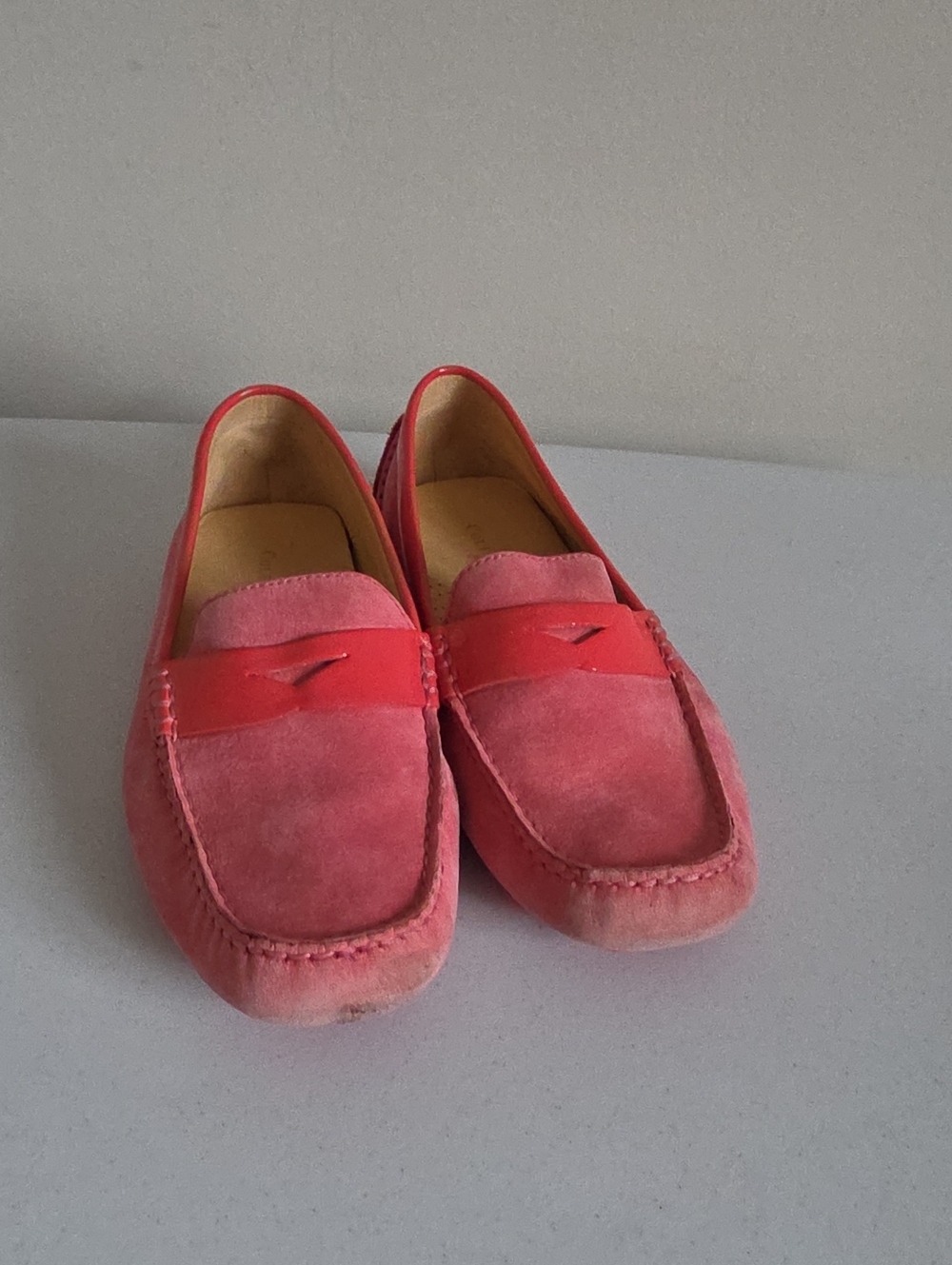 COLE HAAN | Driving Loafers Patent Leather Suede Pink Sz 6.5B - Picture 3 of 7